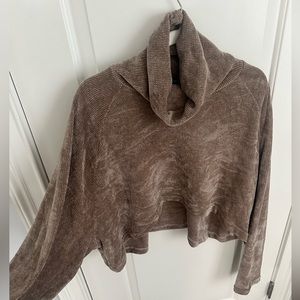 motel rocks chenille cowl neck